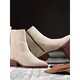 MILLE DOLLARI Men Leather Casual Regular Boots