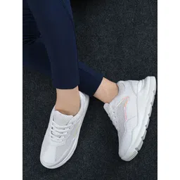 MISEEN Women Textured Lightweight Comfort Insole Sneakers