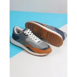 Mochi Men's Blue Casual Sneakers