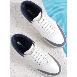 Mochi Men's White Casual Sneakers