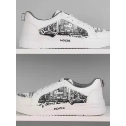 Mochi White & Grey Sneakers