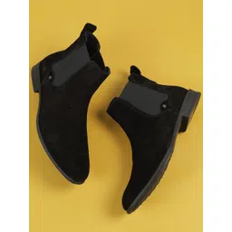 Mochi Women Casual Block-Heeled Boots