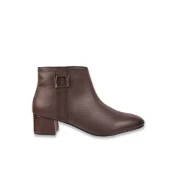 Mochi Women's Brown Casual Booties