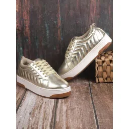 Mochi Women's Gold Sneakers