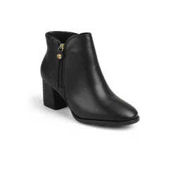 MODARE Women Mid-Top Block-Heeled Boots With Zip Details