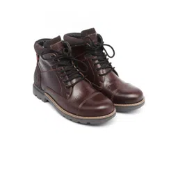 MONDAIN Men Leather Boat Shoes