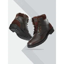 MONDAIN Men Leather Boat Shoes