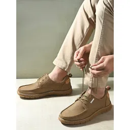 MONDAIN Men Leather Sneakers