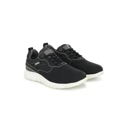 MONDAIN Men Round Toe Leather Sneakers