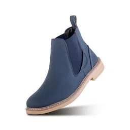 MONKSTORY Men Casual Block-Heeled Chelsea Boots