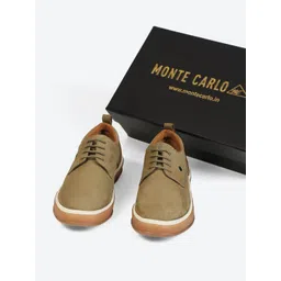 Monte Carlo Men Perforations Leather Sneakers