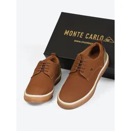 Monte Carlo Men Perforations Leather Sneakers