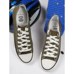 MOZAFIA Men Canvas Lace-up Casual Low Top Sneakers