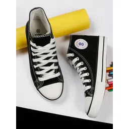 MOZAFIA Women Canvas Lace-up Casual High Top Sneakers