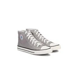 MOZAFIA Women Canvas Lace-up Casual High Top Sneakers