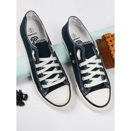 MOZAFIA Women Canvas Lace-up Casual Low Top Sneakers