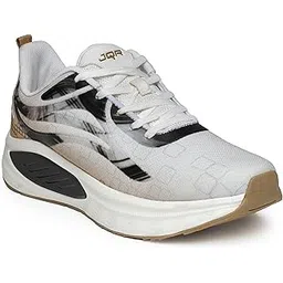 Munch White Sports Shoe for Men | Breathable Mesh | Shock Absorption | Non-Slip | Lightweight & Comfortable | Stylish & Durable for Gym, Walking, Jogging & Casual Use for Everyday Wear