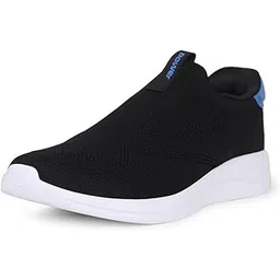 N-Walk LITE Neko,Black Men's Walking Slipon Casual Shoes