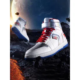 NASA Color Block High-Top Sneakers For Men