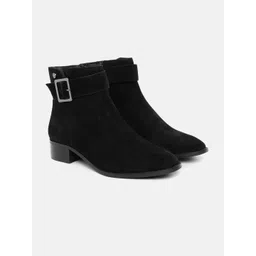 Nautica Women Mid-Top Buckle Detail Regular Boots