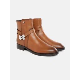 Nautica Women Mid-Top Buckle Detail Regular Boots