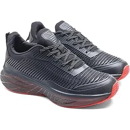 Navigator-31 Men’s Running & Training Shoes with Stylish Sole Design | Breathable Knit Upper with TPU Stability, Traction Outsole for Gym, Walking