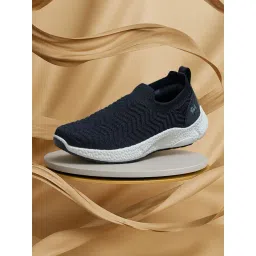 Neemans Men's Flex Weave Black Walking Shoes