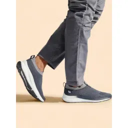 Neemans Men's Grip Fit Grey Walking Shoes