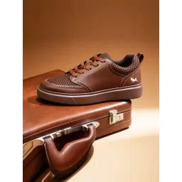 Neemans Men's Pure Motion Brown Casual Sneakers