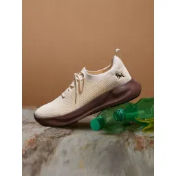 Neemans Men's ReLive Knit Off White Casual Sneakers