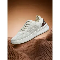 Neemans Unisex Court Off White Casual Sneakers
