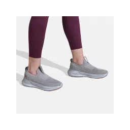 Neeman's Women Grey Knit Trainers Sneakers
