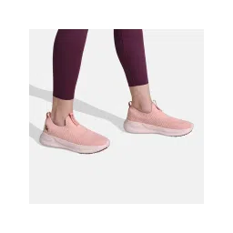 Neeman's Women Peach Knit Trainers Sneakers