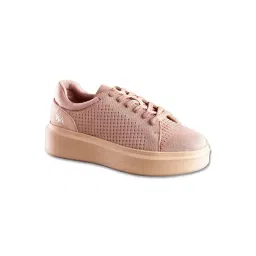 Neemans Women's Beige Chunky Lace Up Sneakers