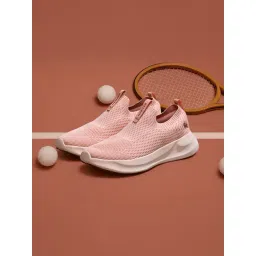 Neemans Women's Knit Trainers Peach Sneakers