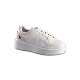 Neemans Women's Off White Chunky Lace Up Sneakers