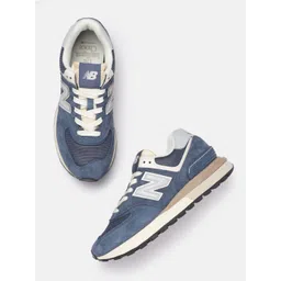 New Balance Mens 574LG Suede Sneakers