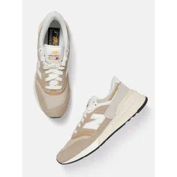 New Balance Unisex 997R DOLCE Round-Toe Brand Logo Detail Everyday Sneakers