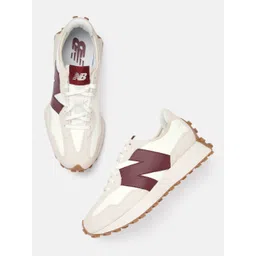 New Balance Women 327 Brand Logo Detail Round-Toe Everyday Sneakers