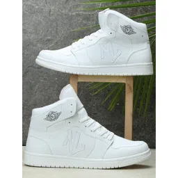 NEW LIMITS Men Everyday Lace-Ups Round Toe Perforations Sneakers