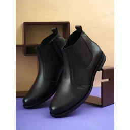 Next Fashion Synthetic Leather Walking Outdoor Slip On Zip Chelsea Boots Boots For Men