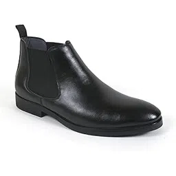 NEXT WALK Men's Synthetic Leather Lightweight Comfortable Trendy Outdoor Casual Shoes Slip On Chelsea Boots