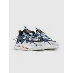 Nickron Men Colourblocked Round Toe Mesh Sneakers