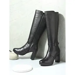 NICO NERINI Women Casual Block-Heeled Hiking Boots