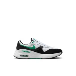 Nike Men's AIR MAX SYSTM White, Black & Stadium Green Running Shoes