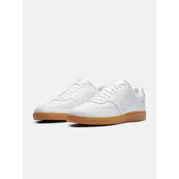 Nike Unisex Leather Round Toe Comfort Insole Lace-Ups Sneakers