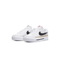 Nike Women White Court Legacy Leather Sneakers