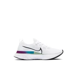 Nike Women's REACT INFINITY RUN FLYKNIT White Ombre Running Shoes