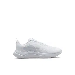 Nike Women's W DOWNSHIFTER 12 WHITE & SILVER Running Shoes