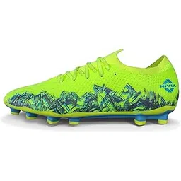 Nivia Shastra Football Stud for Men/Sports and Athletic Footwear with Stitchless Knitted Upper/Moulded Heel Counter/Moulded Ortholite Foam Insole